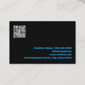 Carte De Visite Code QR personnalisé DJ (Dos)