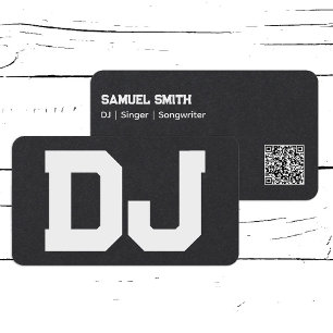 Carte De Visite Code QR personnalisé DJ