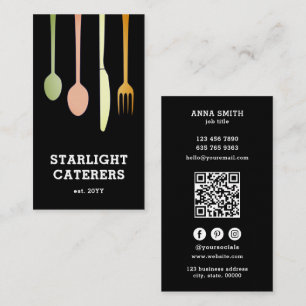 Carte De Visite Code QR personnalisé du fabricant intérieur noir p