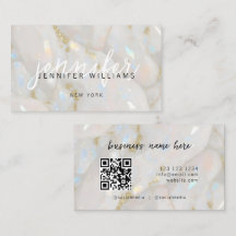 Code QR personnalisé élégant en pierre optique uni