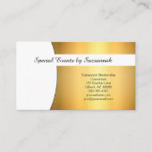 Carte De Visite Code QR personnalisé Gold Flare professionnel (Devant)