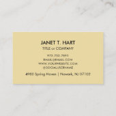 Carte De Visite Code QR personnalisé | Moderne Design professionne (Dos)