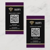 Carte De Visite Code QR personnalisé moderne pour mot de passe de  (Devant / Derrière)