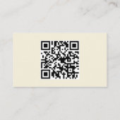 Carte De Visite Code QR personnalisé Objet moderne (Dos)