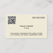 Carte De Visite Code QR personnalisé Objet moderne (Devant)