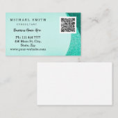 Carte De Visite Code QR personnalisé pour entreprise avec logo per (Devant / Derrière)