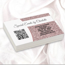 Code QR personnalisé pour Parties scintillant rose