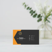 Carte De Visite Code QR personnalisé professionnel (Debout devant)