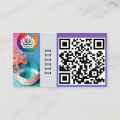 Carte De Visite Code QR personnalisé professionnel (Dos)