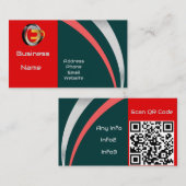 Carte De Visite Code QR personnalisé professionnel (Devant / Derrière)