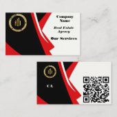 Carte De Visite Code QR personnalisé vibrant professionnel (Devant / Derrière)