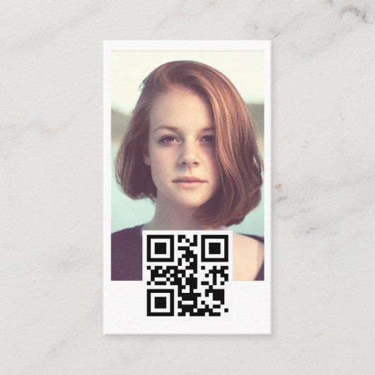 Carte De Visite Code qr photo (Devant)