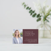 Carte De Visite Code QR photo avocat bordeaux (Debout devant)