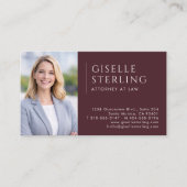 Carte De Visite Code QR photo avocat bordeaux (Devant)