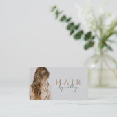 Carte De Visite Code QR Photo Coiffeur (Debout devant)