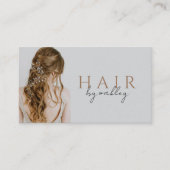Carte De Visite Code QR Photo Coiffeur (Devant)