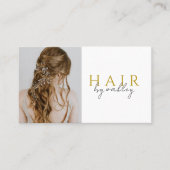 Carte De Visite Code QR Photo Coiffeur (Devant)