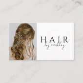 Carte De Visite Code QR Photo Coiffeur (Devant)