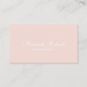 Carte De Visite Code QR photo coiffure maquillage écriture rose bl (Devant)