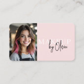 Carte De Visite Code QR photo d'artiste maquilleuse professionnell (Devant)