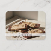 Carte De Visite Code QR photo de chocolat fait main (Devant)