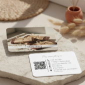 Carte De Visite Code QR photo de chocolat fait main