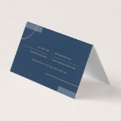 Carte De Visite Code QR photo de lignes fines Agent immobilier mar (Dos)