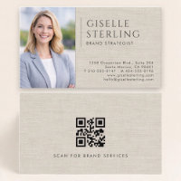 Code QR photo lin pour stratège de marque