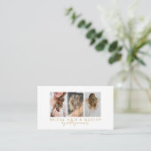 Carte De Visite Code QR photo Maquillage Coiffure (Debout devant)