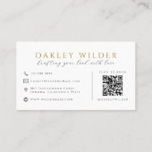 Carte De Visite Code QR photo Maquillage Coiffure (Dos)