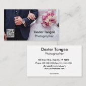 Carte De Visite Code QR photo modifiable (Devant / Derrière)