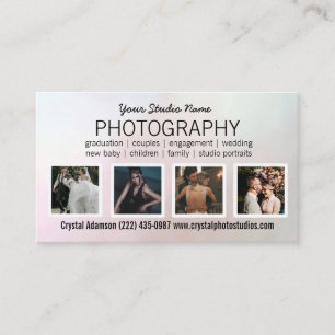 Carte De Visite Code QR photo   Photographe Photographie noir