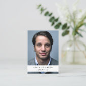 Carte De Visite Code QR photo pour employé professionnel (Debout devant)