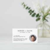 Carte De Visite Code QR photo professionnel (Debout devant)