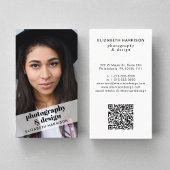 Carte De Visite Code QR photo professionnel