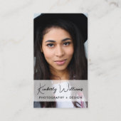 Carte De Visite Code QR photo professionnel (Devant)