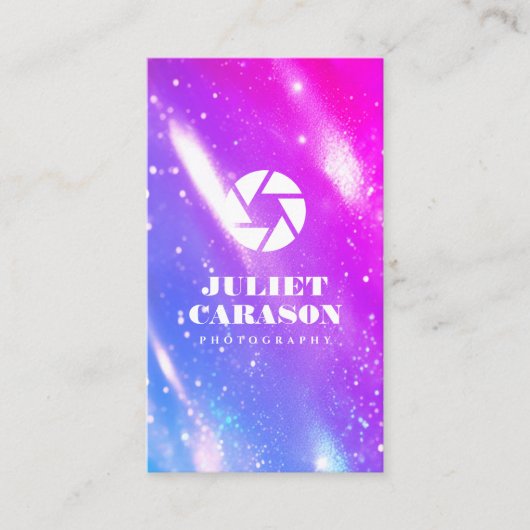 Carte De Visite Code Qr Photographie Holographique (Devant)