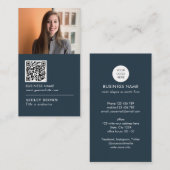 Carte De Visite Code QR Photographie immobilière professionnelle m (Devant / Derrière)