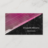 Carte De Visite Code QR | Pink Tourmaline Gemstone Crystal Busines (Devant)