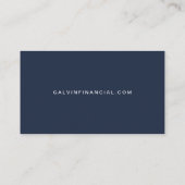 Carte De Visite Code QR Planificateur Financier CFP Bleu (Dos)