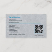 Carte De Visite Code QR Plombier Plomberie (Dos)