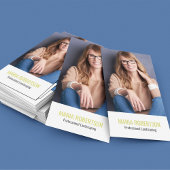 Carte De Visite Code QR pour Entreprise Moderne Photo Simple