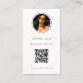 Carte De Visite Code QR pour la fidélité aux remises aux petites e (Devant)