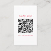 Carte De Visite Code QR pour laisser un avis sur la boulangerie de (Devant)