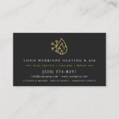Carte De Visite Code QR pour service et installation CVC (Devant)