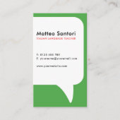 Carte De Visite Code QR Professeur de Langue Italienne (Devant)
