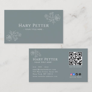 Carte De Visite Code QR Professionnel