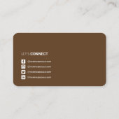 Carte De Visite Code QR professionnel avec réseau social (Dos)