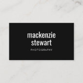 Carte De Visite Code QR professionnel Black Bold (Devant)