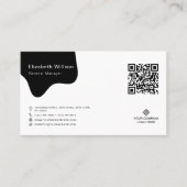 Carte De Visite Code QR professionnel chic simple (Devant)